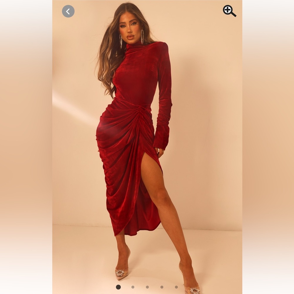PLT- Red Velvet Dress